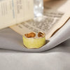 Retro Gold Color Double Oil Drip Open Rings for Women   Irregular Adjustable Finger Ring   Trendy Wedding Jewelry