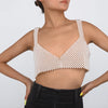 Retro Imitation Pearl Shoulder Bra Chain Bikini Top Shawls for Women Festival Lingerie Wedding Chest Body Chain Dress Jewelry