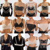 Retro Imitation Pearl Shoulder Bra Chain Bikini Top Shawls for Women Festival Lingerie Wedding Chest Body Chain Dress Jewelry