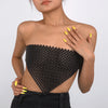 Retro Imitation Pearl Shoulder Bra Chain Bikini Top Shawls for Women Festival Lingerie Wedding Chest Body Chain Dress Jewelry