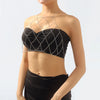 Retro Imitation Pearl Shoulder Bra Chain Bikini Top Shawls for Women Festival Lingerie Wedding Chest Body Chain Dress Jewelry
