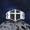 Retro Vintage Men Coffin / Cross Shaped Ring in Stainless Steel with Silverly Black Golden Male Jewelry Dropshipping OSR609