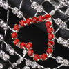 Rhinestones Heart Hollow Thong Bikini Rave Accessories Sexy Body Jewelry for Woman Underwear Festival Panty G String Party Gift