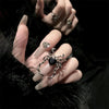 Ring For Women Gothic Punk Vintage Spider Ring Exaggeration Animal Finger Men's Adjust Hiphop Party Halloween Jewelry Decoration