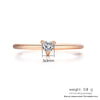 Rings For Women Little Heart Shaped Gold Color Wedding Engagement Dainty Ring Jewellry Zircon Romantic  Jewelry KBR014-M