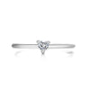 Rings For Women Little Heart Shaped Gold Color Wedding Engagement Dainty Ring Jewellry Zircon Romantic  Jewelry KBR014-M
