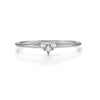 Rings For Women Little Heart Shaped Gold Color Wedding Engagement Dainty Ring Jewellry Zircon Romantic  Jewelry KBR014-M