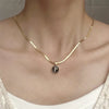 Rinhoo Stainless Steel Round Initial Letter Name Pendant Necklace For Women  A-Z Letters Friendship Choker Jewelry Gifts