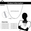 Rinntin 925 Sterling Silver Italian Handmade 1.2mm Chopin Chain Necklace for Women  Simple Basic Neck Chain Jewelry SC53