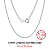 Rinntin 925 Sterling Silver Italian Handmade 1.2mm Chopin Chain Necklace for Women  Simple Basic Neck Chain Jewelry SC53