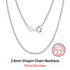 Rinntin 925 Sterling Silver Italian Handmade 1.2mm Chopin Chain Necklace for Women  Simple Basic Neck Chain Jewelry SC53