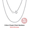 Rinntin 925 Sterling Silver Italian Handmade 1.2mm Chopin Chain Necklace for Women  Simple Basic Neck Chain Jewelry SC53