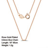 Rinntin 925 Sterling Silver Italian Handmade 1.2mm Chopin Chain Necklace for Women  Simple Basic Neck Chain Jewelry SC53