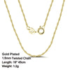 Rinntin 925 Sterling Silver Italian Handmade 1.2mm Chopin Chain Necklace for Women  Simple Basic Neck Chain Jewelry SC53
