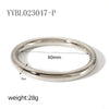 Stainless Steel Gold Plated Colorless Jewelry Hollow Bracelet Women's Chunky Men Bangles Bracelets - Image 9