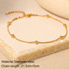 Stainless Steel Snake Bone Chain Anklet for Women Men Gold Color Beaded Couple Foot Chain Beach Jewelry Accessories - Image 7