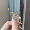 Delicate Tree Leaf Brooches For Womens Vintage Crystal Rhinestone Brooch Pins Collar Dress Clothing Accessories Jewelry - Image 5