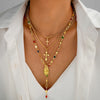 4Pcs/Set Cross Colorful Crystal Necklaces For Women Simple Gold Silver Color Y-Shaped Pendant Necklace Set Christian Jewelry - Image 7