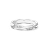 Silver Simple Twisted Rope Ring, Gold Plated Cubic Zirconia Eternity Band Stackable for Women Engagement - Image 12