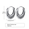 Punk Viking Hoop Earrings for Men Boys,Vintage Celtic Knot Stainless Steel Huggies Earrings,Hip Hop Cool Street Jewelry Gifts - Image 9