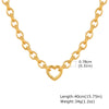 Charms Heart Pendant Necklace for Women, Golden Stainless Steel OT Toggle Necklace, Layered Necklace Stylish Valentine's Gift - Image 8