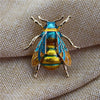 Enamel Bumblebee Brooches Women Alloy Yellow Bee Insect Brooch holiday Gift Broche Banquet Pins - Image 1