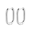 Men's Earrings Geometric Polygonal Stainless Steel Ear Buckle Ring Women Chic Earring Small Hoop Punk Party Ear Jewelry - Image 35