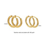 10pcs Stainless Steel Small Hoops Earring Piercing Ear Cartilage 8-20mm Women Men Stainles Steel Round Circle - Image 2