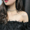 Pearl Beaded Choker Necklace with a Short Chain - Image 6