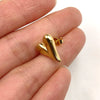 Customizable C Shape 6Pcs/Lot Gold Stainless Steel Hearts Earrings - Image 6