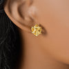 Gold Plated Bohemia Bride Earrings Dubai Jewelry for Women Wedding Valentine Anniversary Birthday Christmas Gift - Image 1