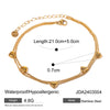 Chic Stainless Steel Love Double Layer Anklet Gold Plated Metal Sweet Jewelry Gift For Women - Image 6