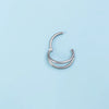 1pc 6-12mm 16G Steel Nose Ring Hoop Septum Clicker Double Layers Seamless Hinged Piercing Conch Daith Cartilage Earring - Image 12