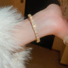 Shiny Cubic Zirconia Embellished Gold Silver Plated Bangle Bracelets for Women Party Wedding Daily Wear Jewelry - Image 18