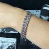 14mm Black Grey Bracelet Hip Hop Men Women Cuban Chain Bling Iced Out Rhinestones Paved Miami Necklace Jewelry - Image 2
