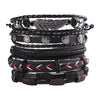 Bracelet Viking Bracelet For Men Hand Bracelets Woven Skull Hand Jewelry Adjustable Leather Set viking man bracelet - Image 23