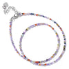Faceted Gemstones Necklace 2mm Beads Quartz Crystal Tourmaline Lapis Shining Stone Beaded Necklace Choker Jewelry - Image 41