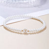 A-Z Initial Letter Bracelet for Women White Beads Round Pendant Elastic Bracelets Jewelry Mother of Pearl Charm - Image 10