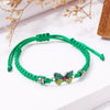 Woven Butterfly Flower Cord Bracelet with Adjustable Length - Image 26