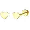 1Pair Flat Back Earrings for Women Steel Earrings Hoop Stud Cartilage Tragus Piercings - Image 31