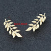 European and American Style Retro Golden Leaves Suit Collar Shirt Collar Pin Buckle Collar Clip Brooch Unisex Rhinestone Brooch - Image 5