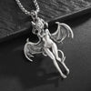 Vintage Gothic Skull Jesus Cross Pendant Necklace Catholic Jewelry for Men Punk Religious Amulet Necklace - Image 29