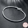 Silver 3MM Snake Chain Bangle Bracelet for Women Bangle Jewelry 16-23CM - Image 6