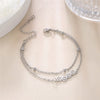 Bear Cat Dog Paw Anklet Women Stainless Steel Double Layer Beads Chain Ankle Bracelet Animal Footprints Summer Accessory - Image 5