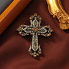 Baroque-Style Vintage Cross Brooch for Men and Women, Jewelry, Accessories, Wedding and Party Gifts - Image 15