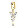 Gold Fake Piercing Belly Ring for Women Girl Fake Bellys Button Piercing Clip on Belly Button Rings Navel Ring Non Piercing - Image 14