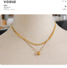 Snake Chain Double Layer Stainless Steel Water Drop Pendant Necklace for Women Statement Gold Color Jewelry - Image 17