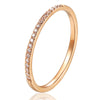 1.5mm Wide workmanship Zircon Ring For Women Titanium Steel Gifts for Lovers Jewelry Wedding Ring - Image 8