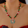 Christmas Tree Snowman Cane Wreath Snowflake Reindeer Sleigh Bell Pendant Necklace For Women Men Holiday Choker Jewelry Gifts - Image 10