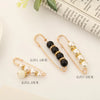Imitation Pearl and Rhinestone Safety Pin Brooch with Multiple Designs - Image 42
